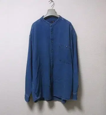 빈티지 VINTAGE 구제 의류 사시코 밴드 카라 셔츠 상의 홍콩 제