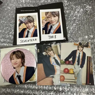 SEVENTEEN THE8 캔뱃지 인스턴트 사진 카드 세트
