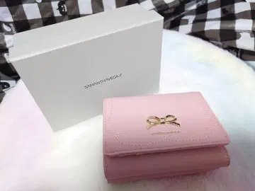 Samantha 사만타 심플 리본 컴팩트 미니 지갑 미사용 새상품