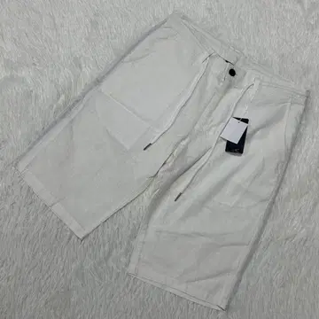DOG DEPT 하프 팬츠 화이트 L 린넨 산뜻한 심플 비침