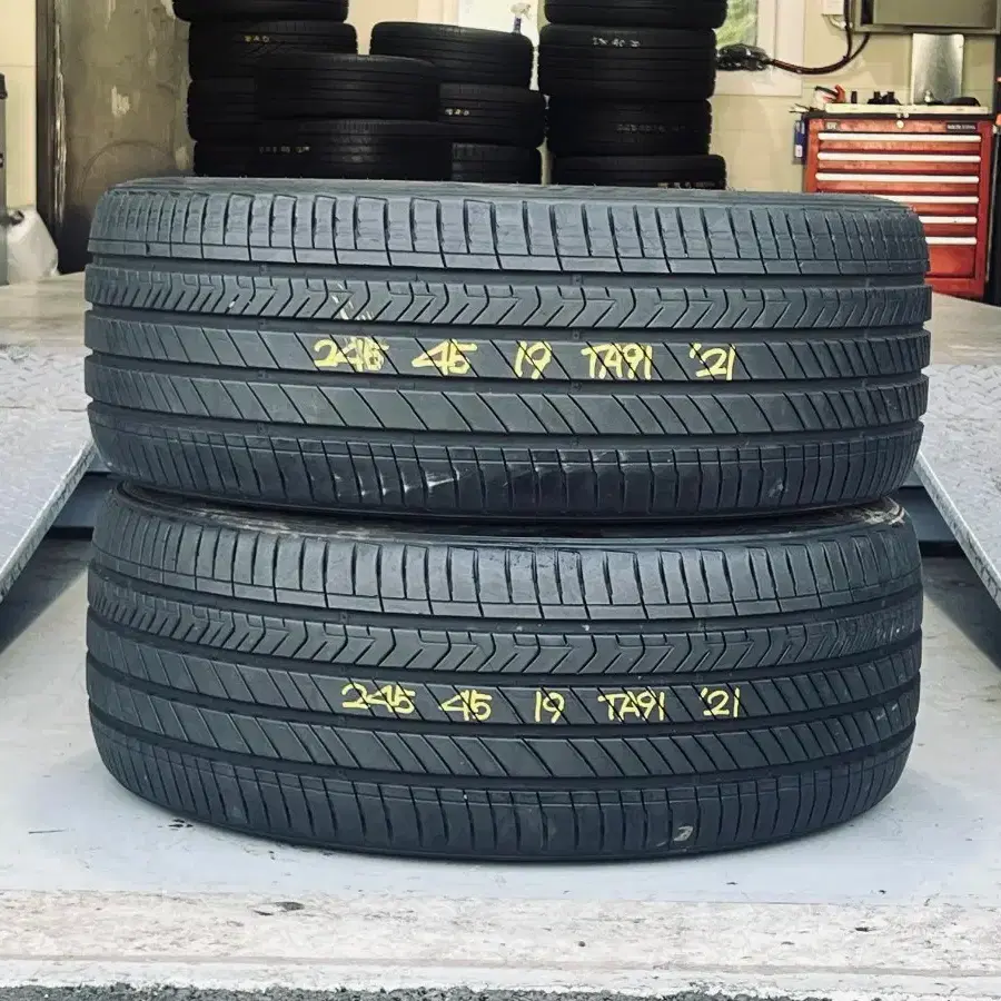 245 45 19 금호타이어 마제스티9 ta91 중고타이어 2454519