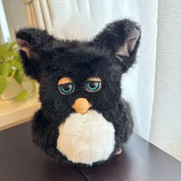 퍼비 2 밀키 팬더 일부 작동 상품 독일어 파랑 눈 봉제 인형 퍼비