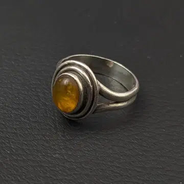 빈티지 폴란드 실버 925 발틱 앰버 반지 15호 3g
