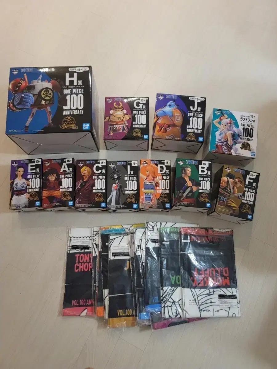 원피스 제일복권 100기념 vol.100 풀세트 피규어 판매합니다