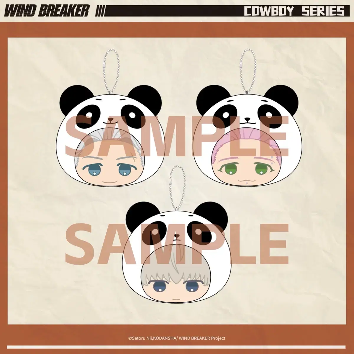 [Aniplex] WINBRE Windowbreaker Panda Doll Keyring 3 Types