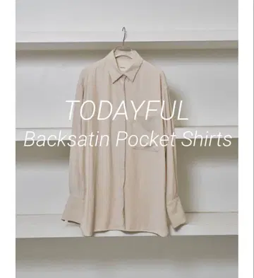 미사용 새상품 todayful Backsatin Pocket Shirts