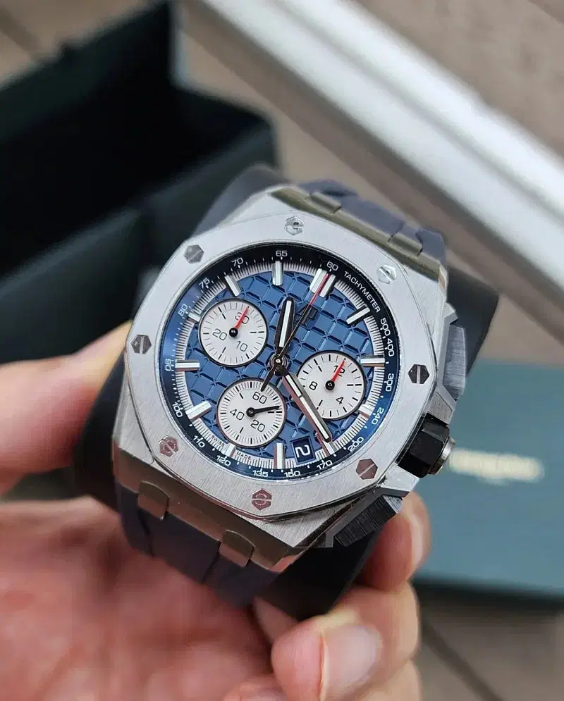 Used AP Audemars Piguet Royal Oak Offshore Titanium 26420 Blue Dial Watch