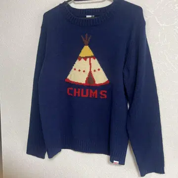 CHUMS 참스 니트 스웨터 네이비 여성용 L