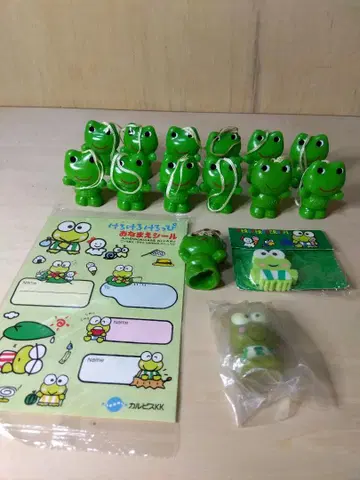 케로욘 피규어 세트 14개, 지우개 1개, 이름 씰 1개