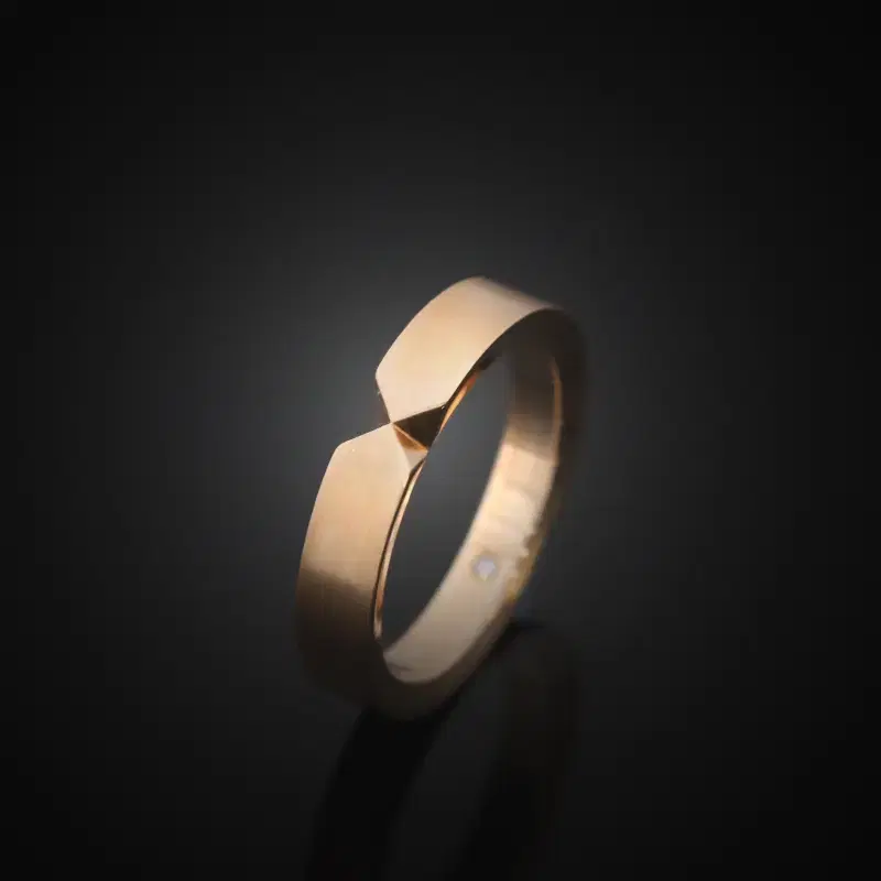 (Genuine) Chaumet 084090 Triomphe 18K Rose Gold dia 1P vahn Ring Size 58