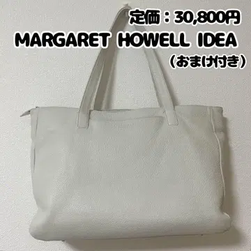MARGARET HOWELL IDEA 가죽 토트백 그레이 덤 포함