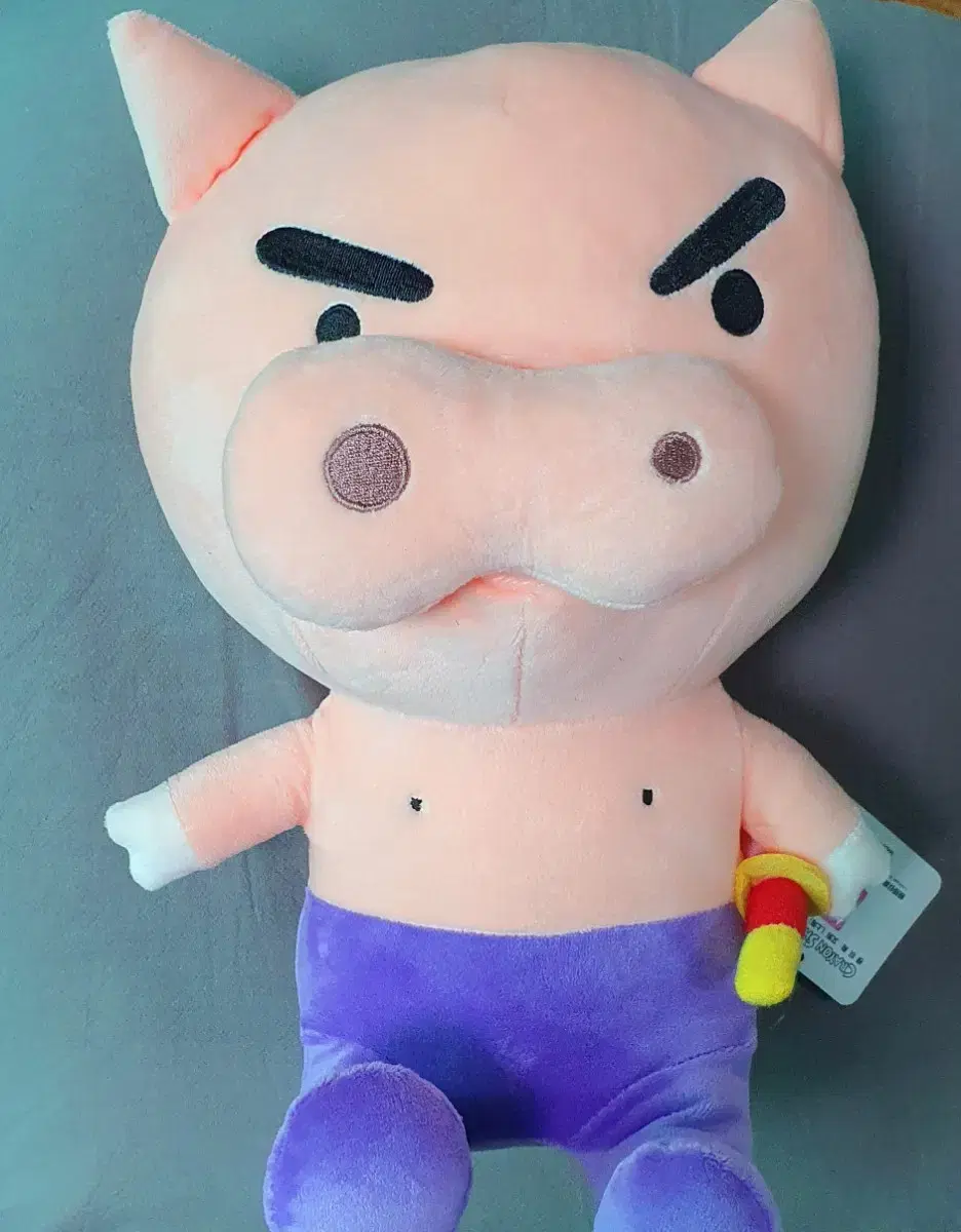 짱구 부리부리 돼지 인형 28cm