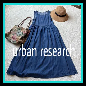 URBAN RESEARCH 어반 리서치 데님 원피스 슬리브리스
