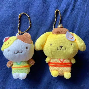 가격 인하 산리오 봉제 인형 마스코트 키링 폼폼푸딩/머핀