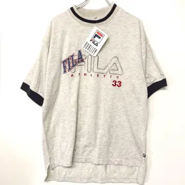 하자품 새상품 올드 90s 스포츠 구제 의류 FILA 트림 링거 티셔츠