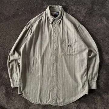 90s CHAPS Ralph Lauren BD 셔츠 베이지 M I
