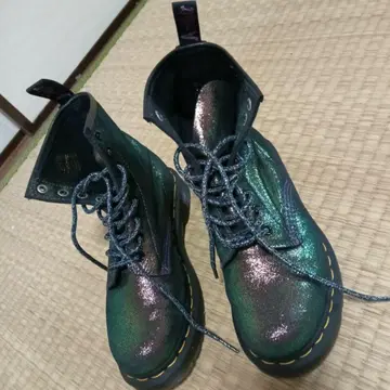 닥터마틴 에어 웨이트 글리터 그린 부츠 23cm