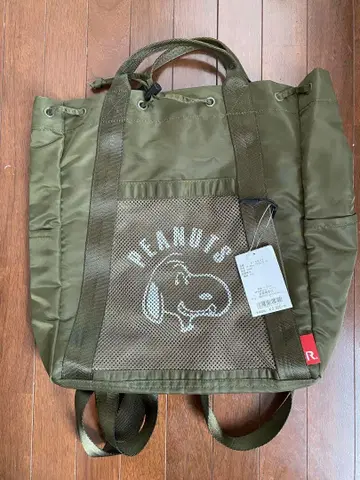 새상품 루토트 PEANUTS 토트백이 달린 백팩