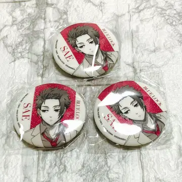 이토시 사에 블루 록 원 컬러 샤이니 캔뱃지 가챠가챠