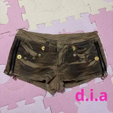 d.i.a 반짝이는 카모플라쥬 숏 팬츠