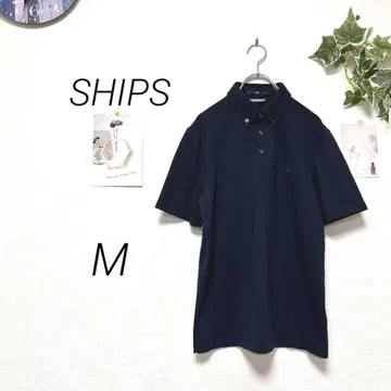 8031 SHIPS 쉽스 반팔 자수 피케 셔츠 M 캐주얼