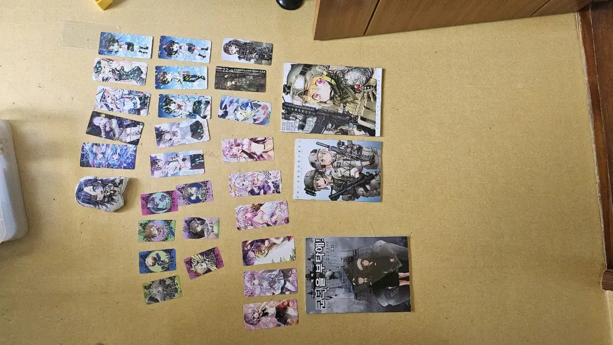 Items purchased at Seokho are being organized.