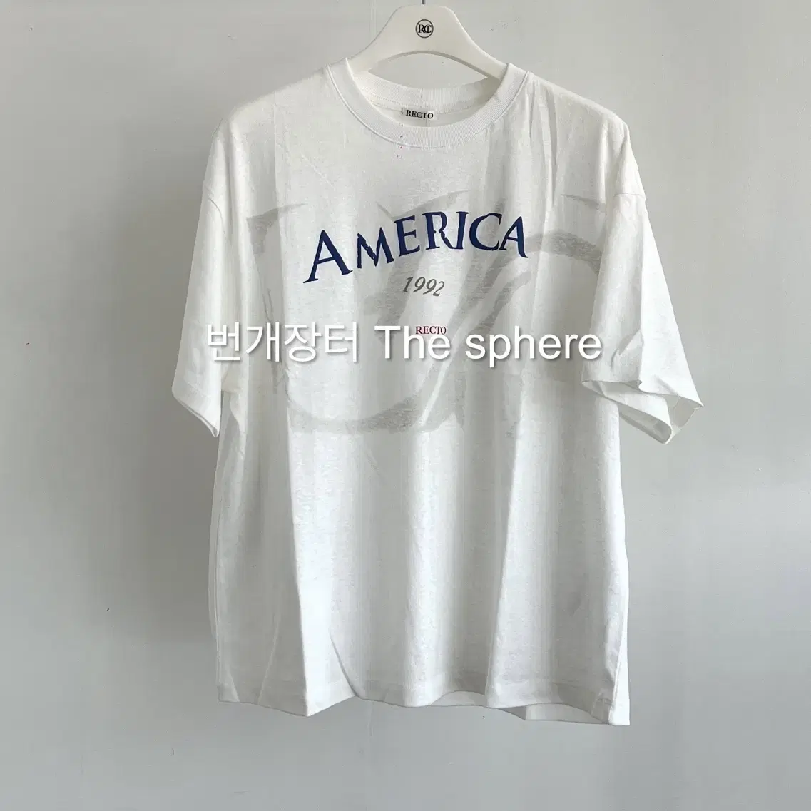 RECTO | 렉토 Recto 25SS America 1992 Linen Blend T-shirt
