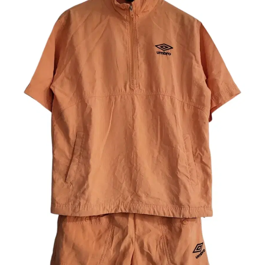 【UMBRO】 ★ Classic Short Sleeve Stand neck Anorak ★ UMBRO | 엄브로 Umbro Seersucker Short Sleeve Steneck Anorak