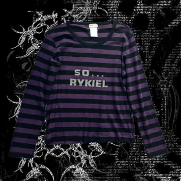 SONIA RYKIEL 큐빅 롱 T y2k 00s Archive