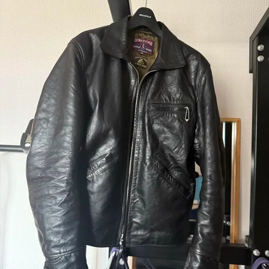 Eastman Leather ELMC Californian Horsehide Jacket Size 42 Black