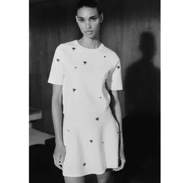 ZARA 자라 주얼리 비즈 스커트