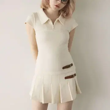 앤드 마리 andmary Luna pleats mini dress