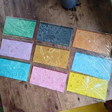 포켓몬 센터 마스크 케이스/미니 클리어 파일 이브이 컴플리트 세트