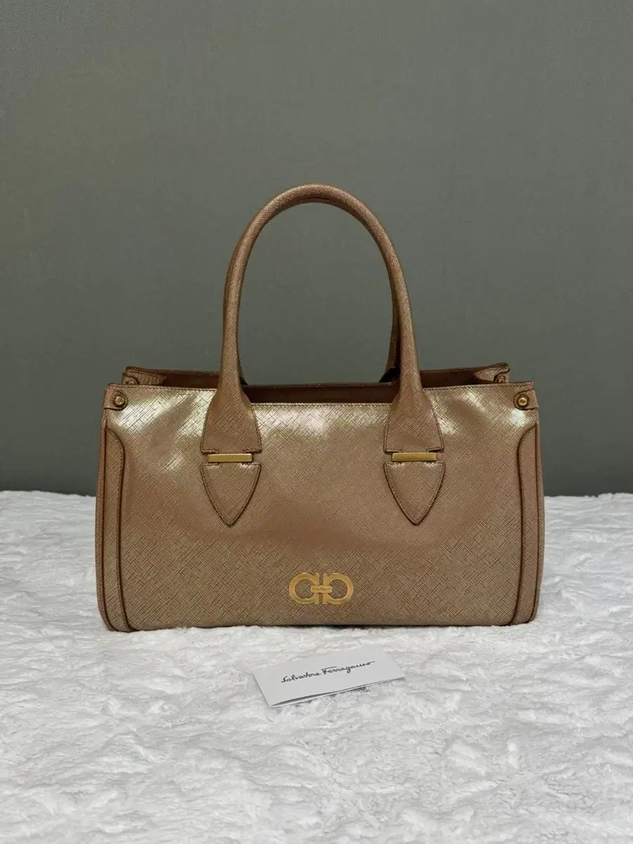 Authentic Ferragamo Saffiano Tote Bag
