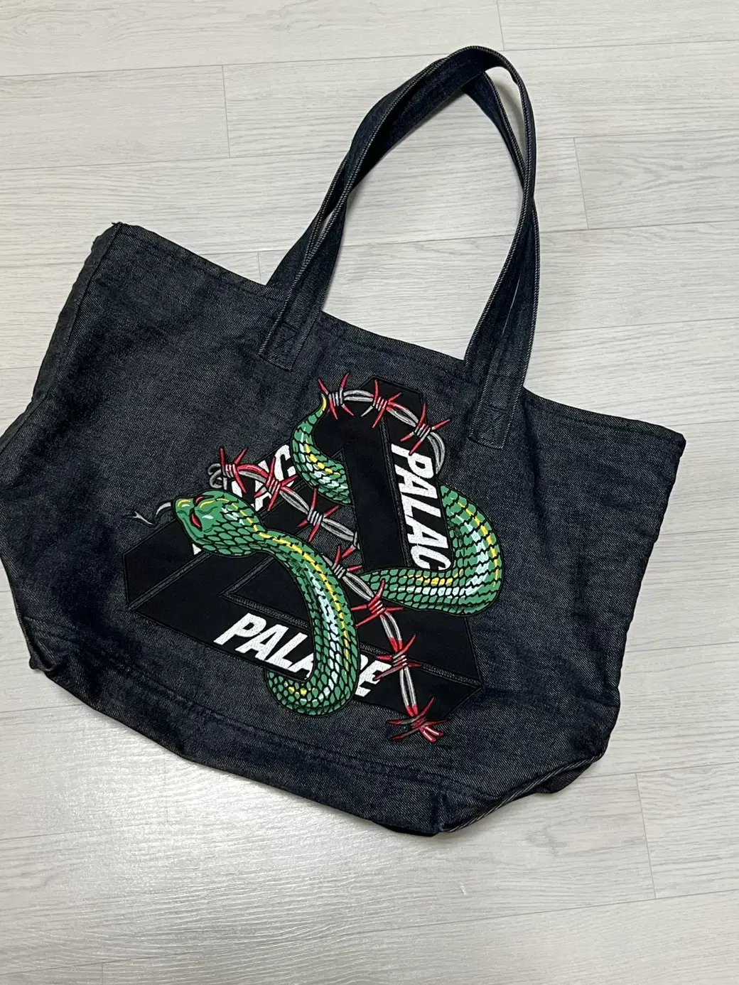 Palace Hesh Denim Tote Bag