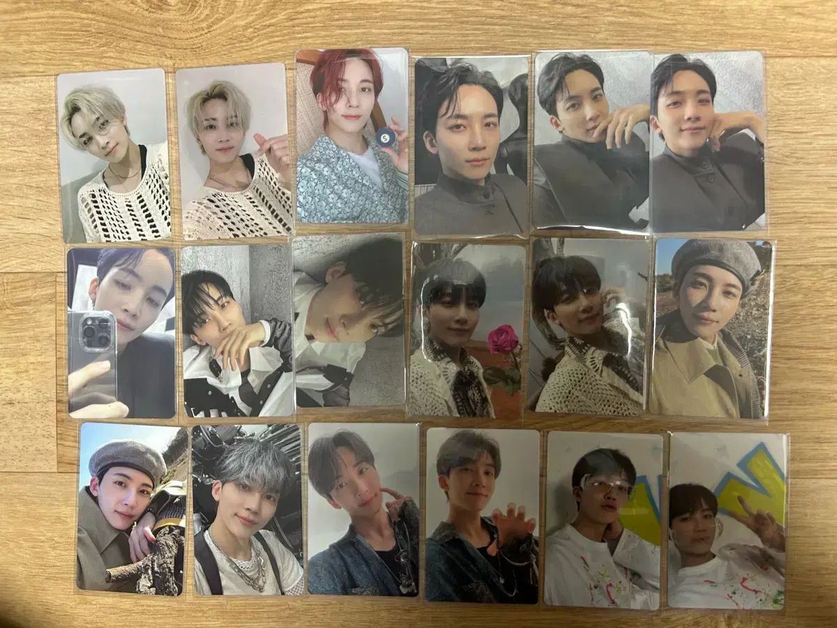 세븐틴 정한 포토카드 약 70장 + 캐럿반 바인더 일괄 판매