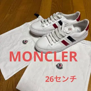 몽클레어 화이트 스트라이프 디자인 스니커즈