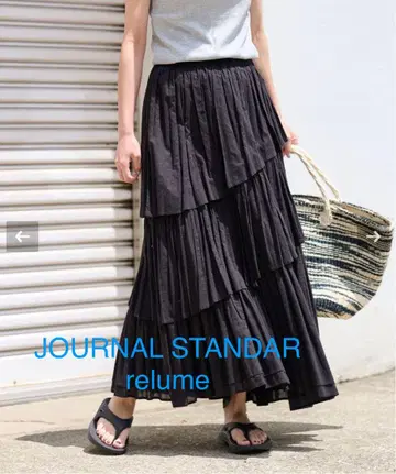 JOURNALSTANDARD relume 코튼 보일 레이어드 스커트