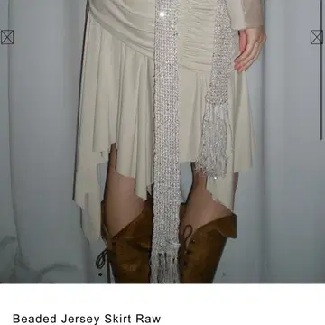 구해요] Sculptor Beaded Jersey Skirt Raw | 브랜드 중고거래