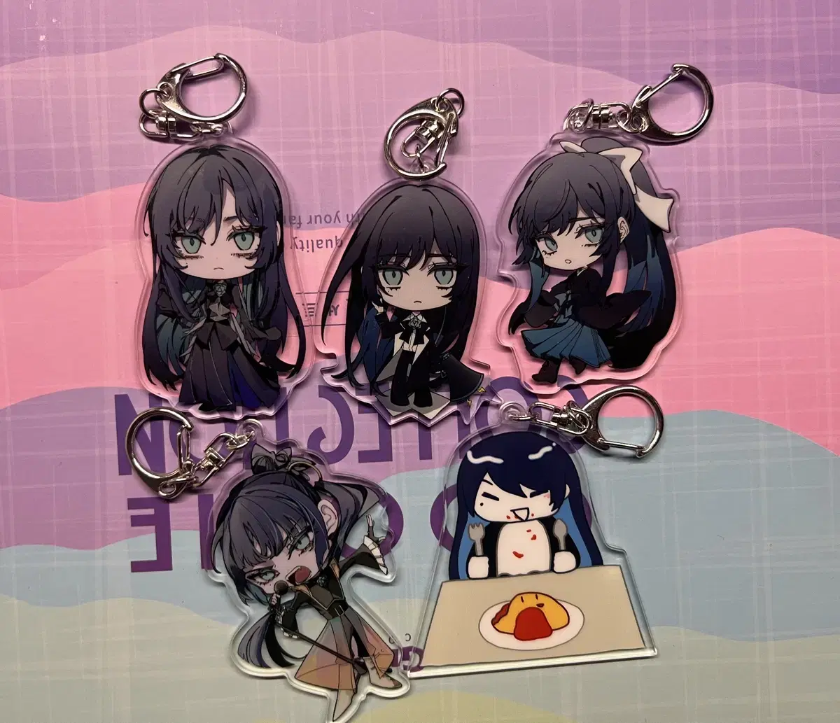Ado Hibana 4 Keyring Set + 1 Secret