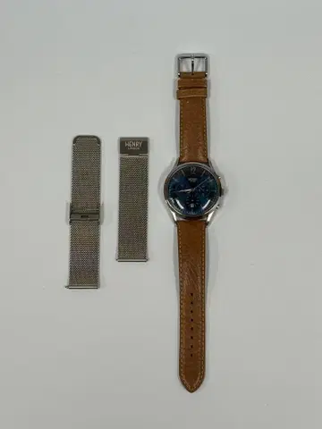 손목시계 HL41-CM-0037 블루 남성용 HENRY LONDON