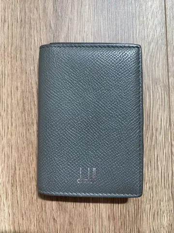 dunhill 주름 가죽 가죽 카드 케이스 명함 지갑