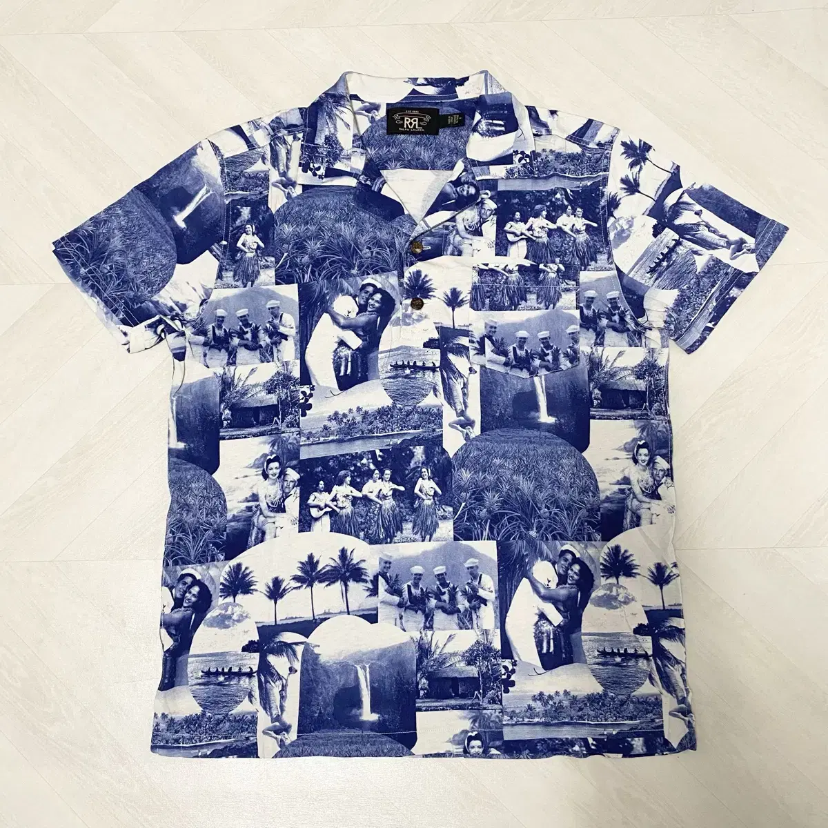 rrl 하와이안 캠프 셔츠