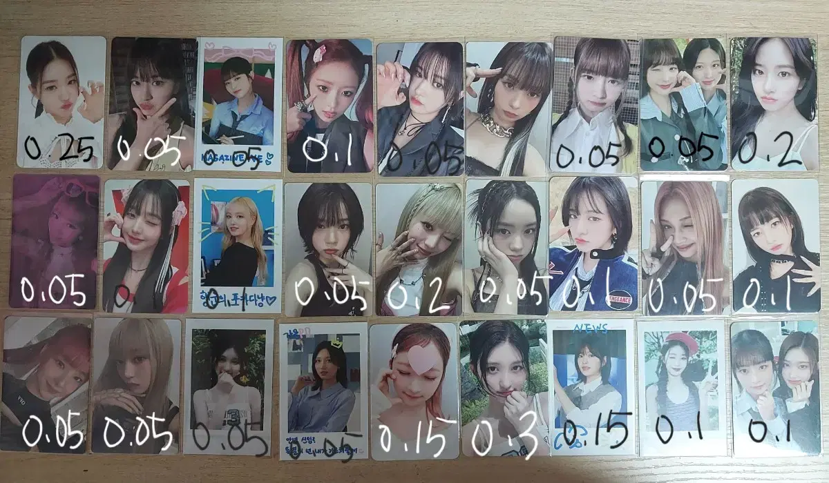 아이브 포카 판매 (개별,일괄 다가능)