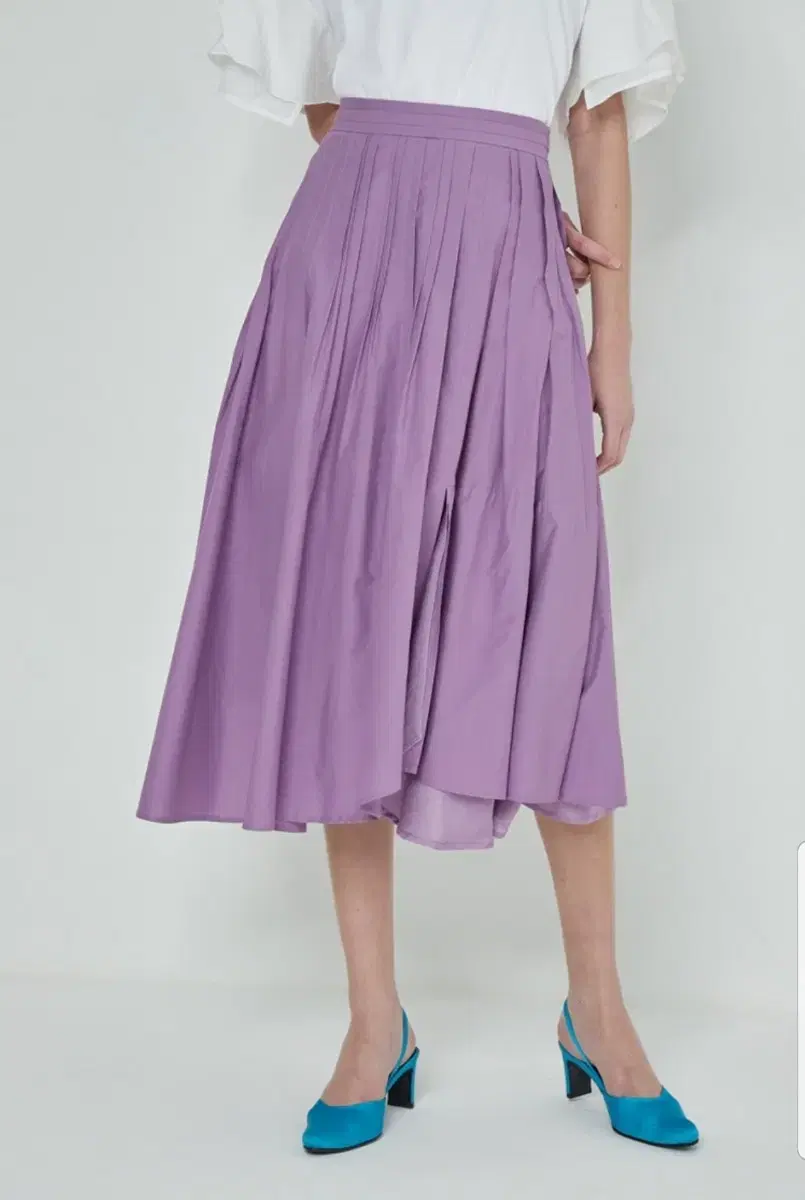 System Pleated Midi Skirt 55