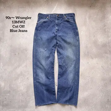 1990년대 Wrangler 13MWZ 컷오프 블루 진