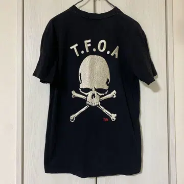CROWS T.F.O.A. 스컬 디자인 티셔츠 블랙 사이즈 L