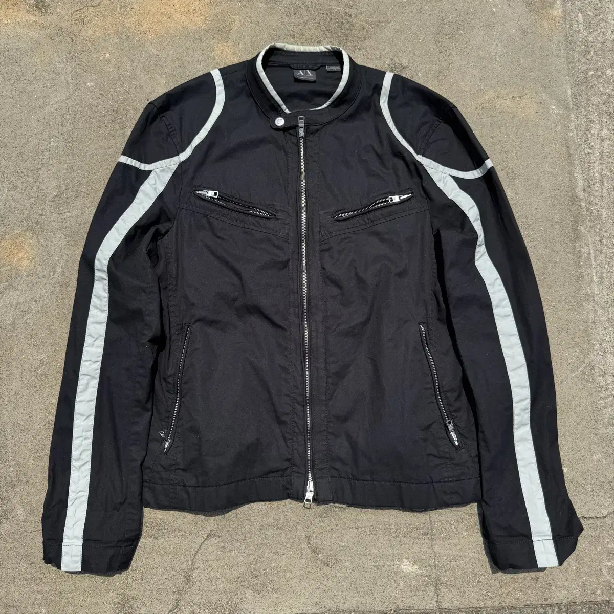 [L] Armani Exchange 알마니 파이핑 모터싸이클 자켓