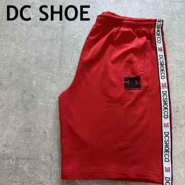스미 DC SHOE 빨간색 로고 숏 팬츠 저리 스케이터 XL 이상 상당