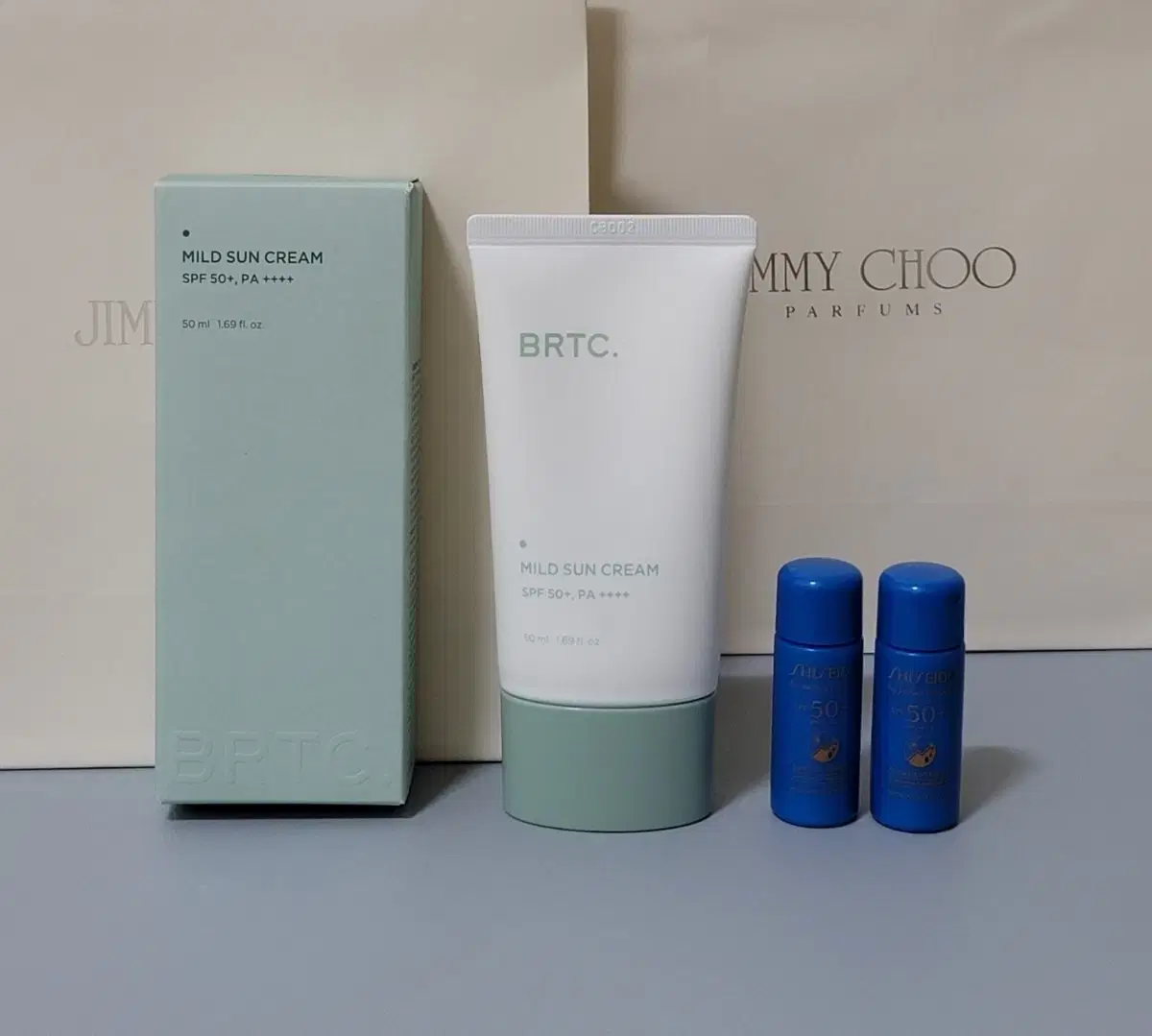 BRTC Water jin Calming Sun Cream (Shiseido Blue Sunscreen Included)